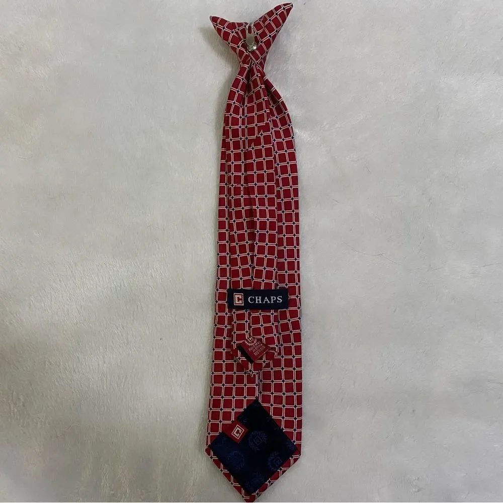 Chaps kids Maroon clip on tie